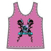 Women's Surf FX Cherub SUP Riders Sporty Racerback Tank Light Pink