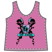 Women's Surf FX Cherub SUP Riders Sporty Racerback Tank Light Pink