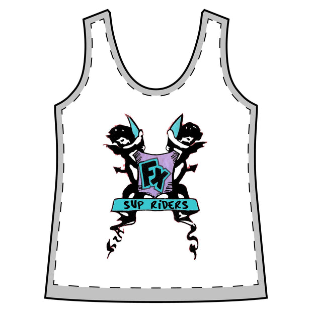 Women's Surf FX Cherub SUP Riders Sporty Racerback Tank