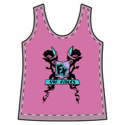 Women's Surf FX Cherub SUP Riders Sporty Racerback Tank Light Pink