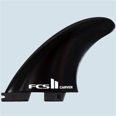 FCS II Carver Black Tri Fin Set Made in Aus